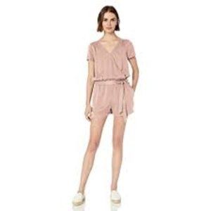 Daily Ritual Tencel Short-Sleeve Wrap Romper